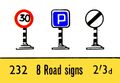 Road Signs, Lego Set 232 (Lego ~1964).jpg