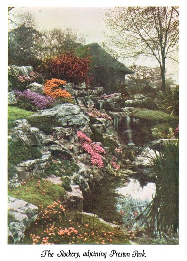 1939: colourised photograph of The Rockery