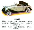 Rolls-type Sedanca, Minic 2858 2864 (TriangCat 1937).jpg