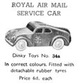 Royal Air Mail Service Car, Dinky Toys 34a (MCat 1939).jpg