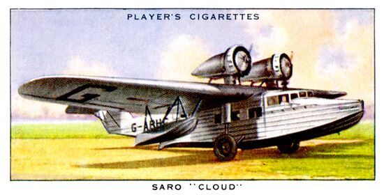 SARO Cloud, Card No 19 (JPAeroplanes 1935).jpg