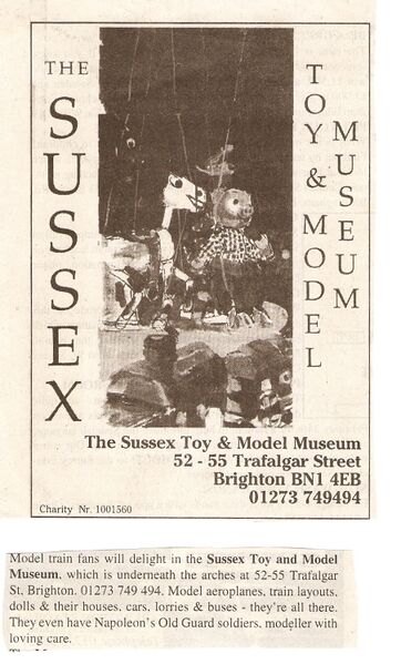 File:SHOUT! about, magazine cutting, p18, Sussex Toy and Model Museum (1997).jpg