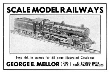 1938: Scale Model Railways by George E. Mellor