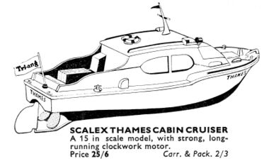 1963: Tri-ang Scalex Thames Cabin Cruiser