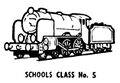 Schools Class locomotive, lineart (Kitmaster No5).jpg