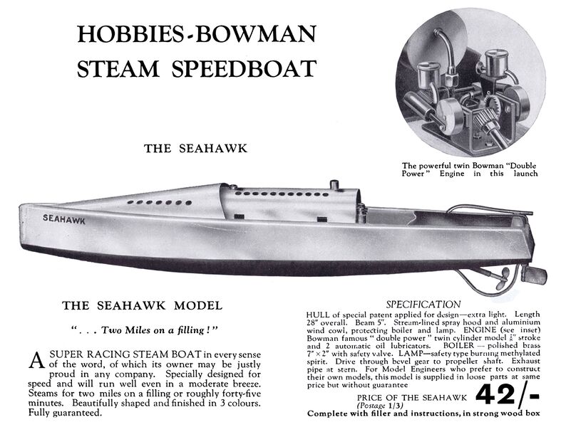 File:Seahawk Steam Speedboat, Hobbies-Bowman (BBoSM ~1931).jpg