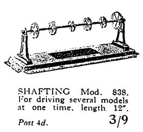 Model 838, Shafting