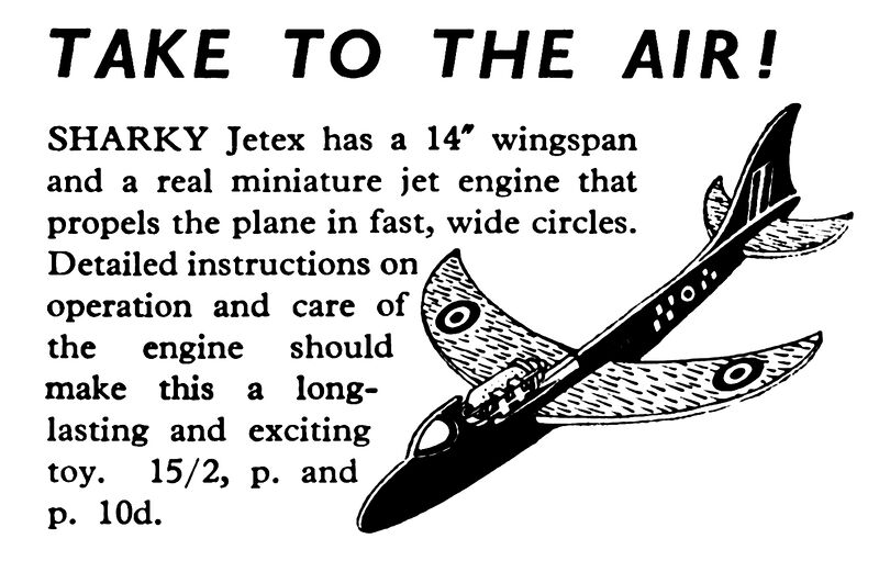 File:Sharky Jetex model aircraft, Hamleys (MM 1954-06).jpg