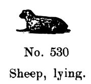 Sheep, lying, Britains Farm 530 (BritCat 1940).jpg