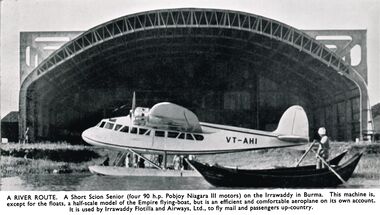 1938: The Short Scion Senior was in effect used as a half-scale prototype for the "Empire"'s airframe