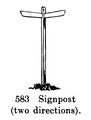 Signpost (two directions), Britains Farm 583 (BritCat 1940).jpg