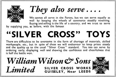 1939: Trade advert in "Games and Toys"