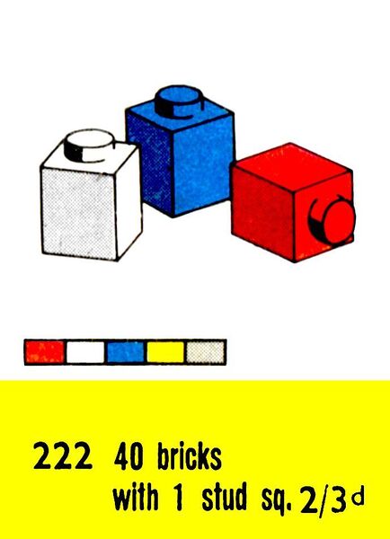 File:Single-Stud Bricks, Lego Set 222 (LegoCat ~1960).jpg