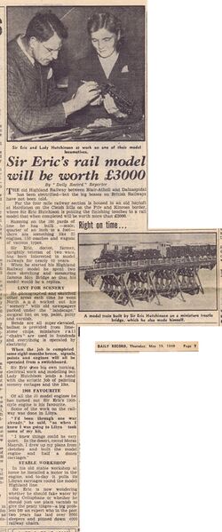 File:Sir Erics rail model will be worth £3000 (DailyRecord 1949-05-19).jpg