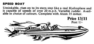 1966: Jetex Speed Boat, Atom 35