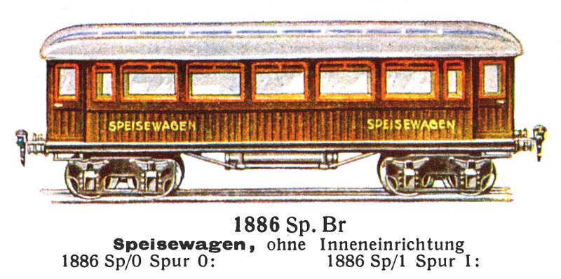 File:Speisewagen - Dining Car, brown, Märklin 1886-Sp-Br (MarklinCat 1931).jpg