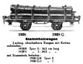Stammholzwagen - Log Wagon, Märklin 1938 (MarklinCat 1931).jpg