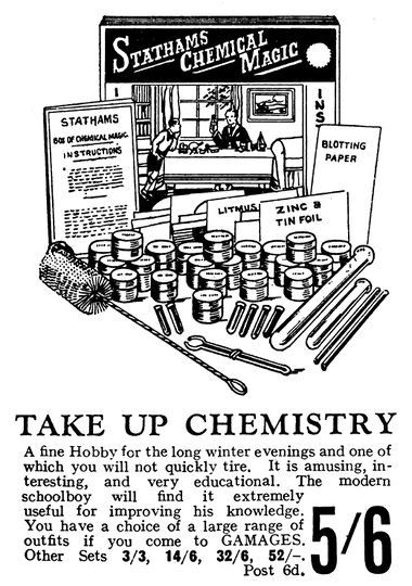 1927: Stathams Chemical Magic
