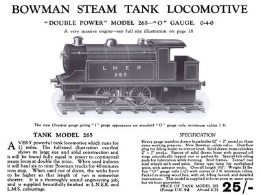 ~1931: Bowman model 265 locomotive