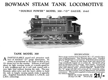 ~1931: Bowman model 300 locomotive