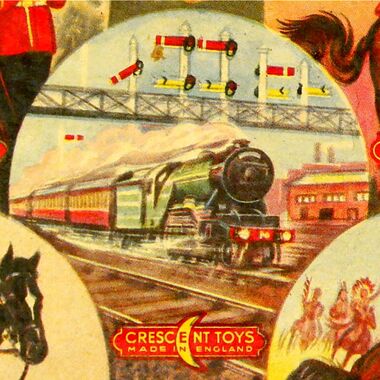 Crescent Toys railways graphic