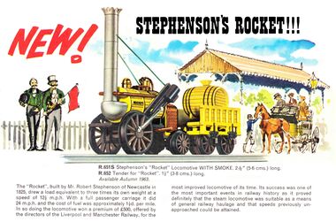 1963: Tri-ang Railways R.651S/R.652 model of Stephenson's Rocket