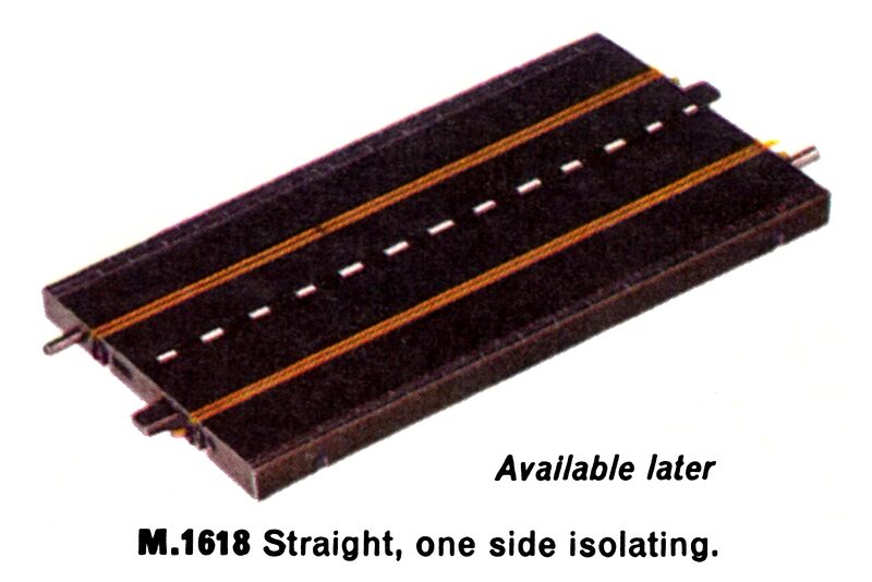 File:Straight, one side isolating, Minic Motorways M1618 (TriangRailways 1964).jpg