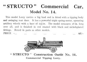 1924: Structo Commercial Car, Model No.14