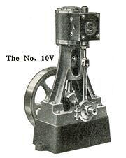 Stuart No.10V vertical stationary steam engine