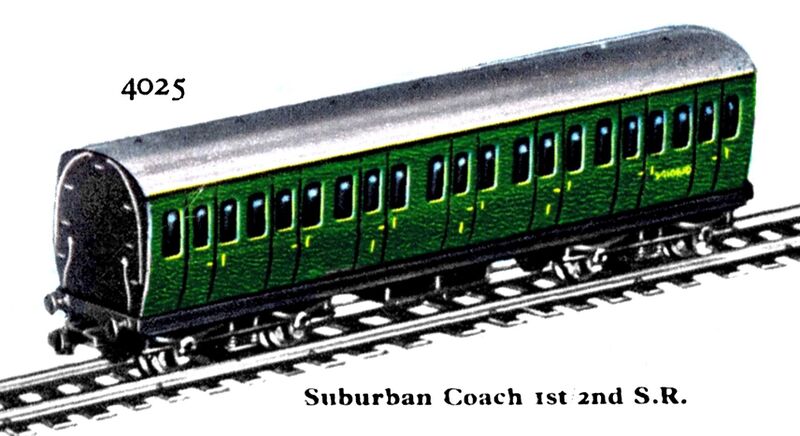 File:Suburban Coach 1st-2nd SR, Hornby Dublo 4025 (HDBoT 1959).jpg