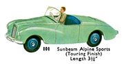 Sunbeam Alpine Sports (Touring Finish), Dinky Toys 101 (DinkyCat 1957-08).jpg