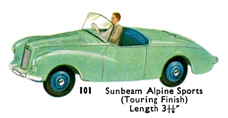 File:Sunbeam Alpine Sports (Touring Finish), Dinky Toys 101 (DinkyCat 1957-08).jpg
