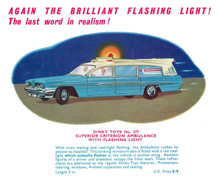 File:Superior Criterion Ambulance with Flashing Light, Dinky Toys 277 (MM 1962-12).jpg
