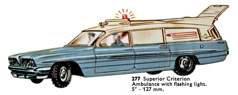 File:Superior Criterion Ambulance with flashing light, Dinky Toys 277 (DinkyCat 1963).jpg