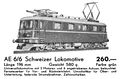 Swiss Locomotive, Kleinbahn AE6-6 (KleinbahnCat 1965).jpg