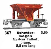 Talbot Hopper Wagon - Schotter-wagen, Marklin 367 (MärklinCat 1939).jpg