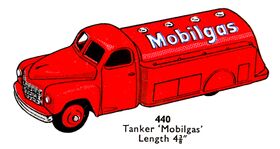 The later version of Dinky Toys 30p, Number 440, which had additional white lettering
