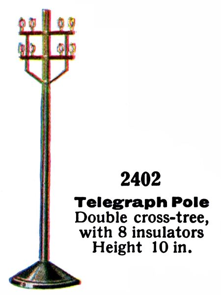 File:Telegraph Pole, double bar, Märklin 2402 (MarklinCat 1936).jpg