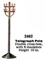 Telegraph Pole, double bar, Märklin 2402 (MarklinCat 1936).jpg