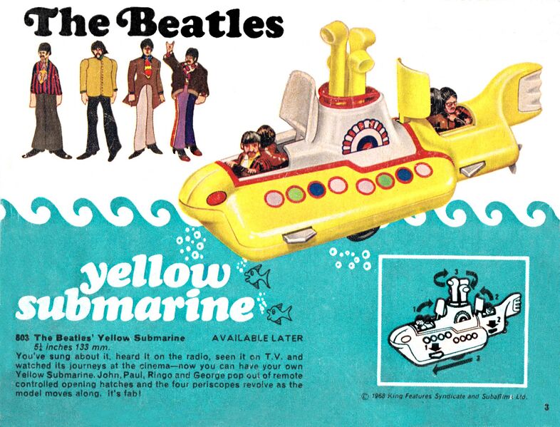 File:The Beatles Yellow Submarine, Corgi Toys 803 (CorgiCat 1968).jpg