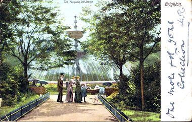 ~1903: "The Fountain, Old Steine", postcard