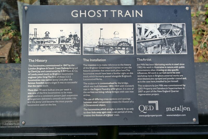 File:The Ghost Train, sculpture by Jon Mills, plaque.jpg