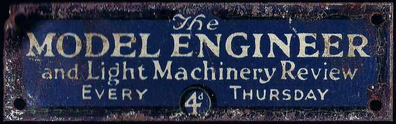 File:The Model Engineer tinplate sign (1930s).jpg