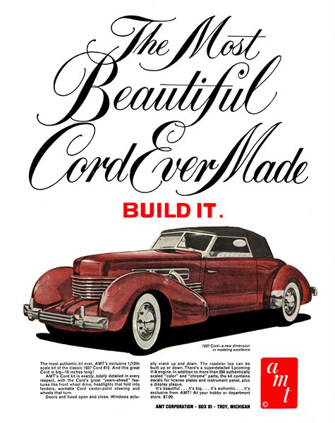 File:The Most Beautiful Cord Ever, AMT car kit (BoysLife 1965-10).jpg