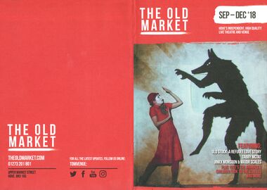 2018: Cover of The Old Market events guide, Sep-Dec