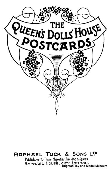 File:The Queens Dolls House Postcards, logo artwork (Raphael Tuck).jpg