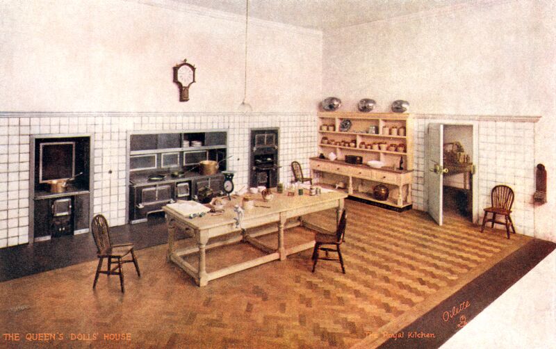 File:The Royal Kitchen, The Queens Dolls House postcards (Raphael Tuck 4504-7).jpg