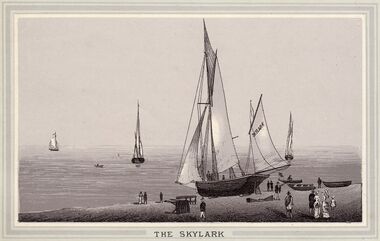 1888: Engraving, "The Skylark"