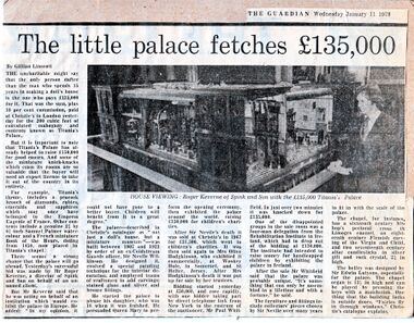 1978: Titania's Palace auctioned