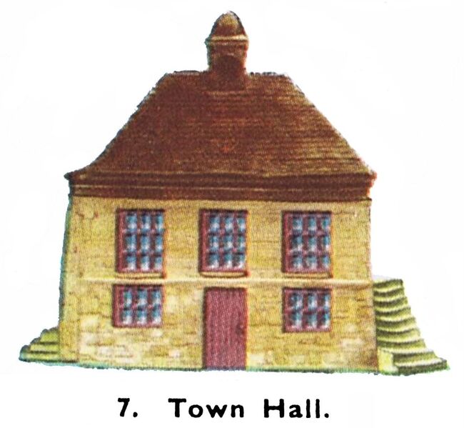 File:Town Hall, Cotswold Village No7 (SpotOnCat 1stEd).jpg